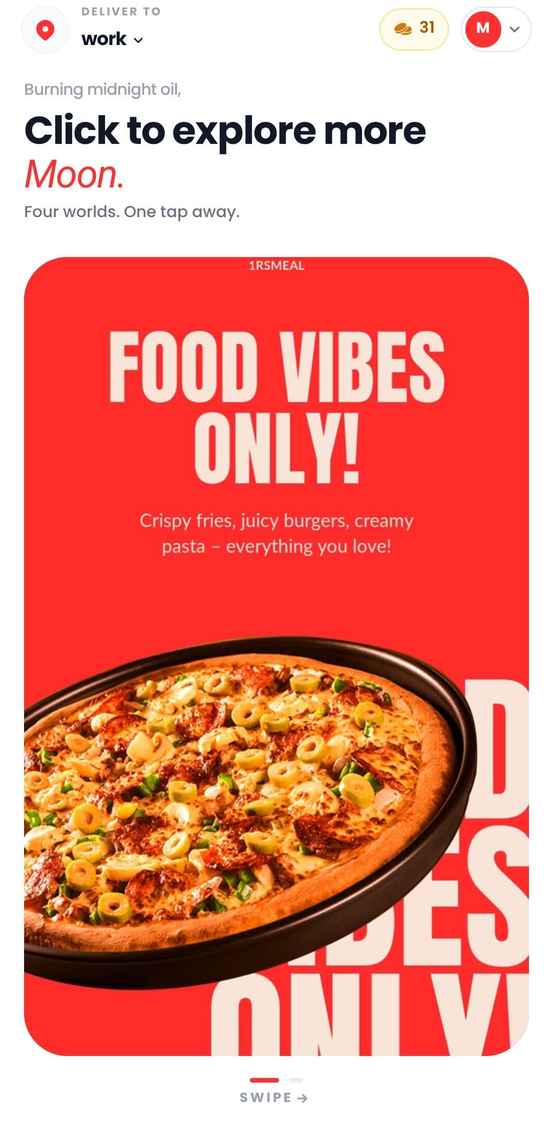 The 1RSMeal consumer app